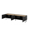 cama meble Szafka RTV 4D ONDA 200x40x35-54 czarny (stojąca lub wisząca) - nr 2