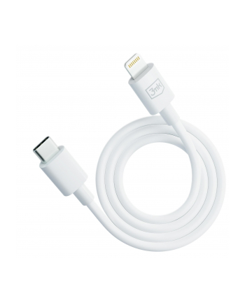 3mk pczerwonyection Kabel USB C/ Lightning 3mk Hyper Silicone Cable Type-C to Lightning 20W 3A biały
