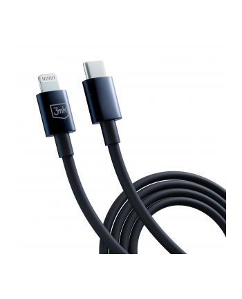 3mk pczerwonyection Kabel USB C/ Lightning 3mk Hyper Silicone Cable Type-C to Lightning 20W 3A czarny