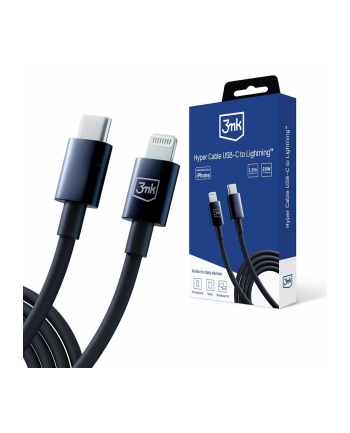3mk pczerwonyection Kabel USB C/ Lightning 3mk Hyper Silicone Cable Type-C to Lightning 20W 3A czarny