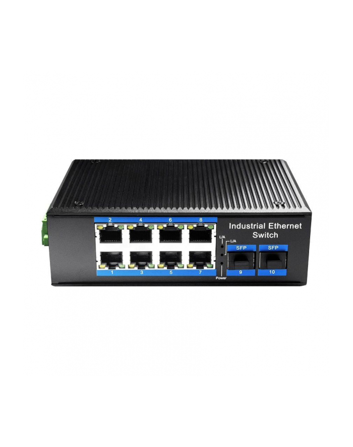 Switch niezarządzalny Cudy IG1005 8x10/100/1000Mbps PoE+ 2xSFP, DIN-rail główny