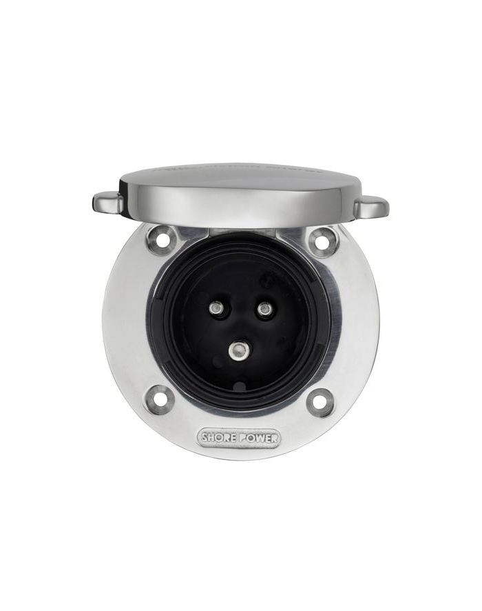 Victron Energy Power Inlet 32A stainless steel with cover główny