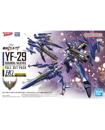 bandai HG 1/100 YF-29 DURANDAL VALKYRIE (MAXIMILAN JENIUS USE) FULL SET PACK