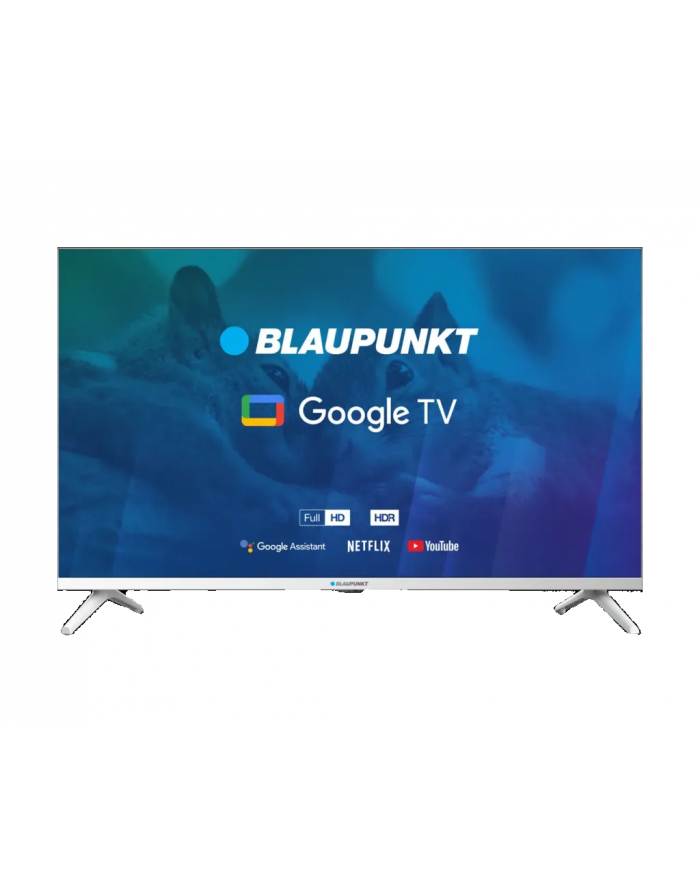 TV 32''; Blaupunkt 32FBG5010S Full HD DLED, GoogleTV, Dolby Digital Plus, WiFi 2,4-5GHz, BT, biały główny