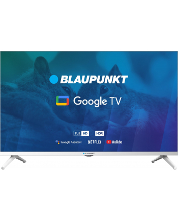 TV 32''; Blaupunkt 32FBG5010S Full HD DLED, GoogleTV, Dolby Digital Plus, WiFi 2,4-5GHz, BT, biały