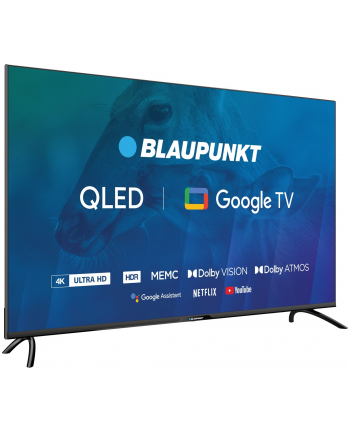 TV 50''; Blaupunkt 50QBG7000S 4K Ultra HD QLED, GoogleTV, Dolby Atmos, WiFi 2,4-5GHz, BT, czarny