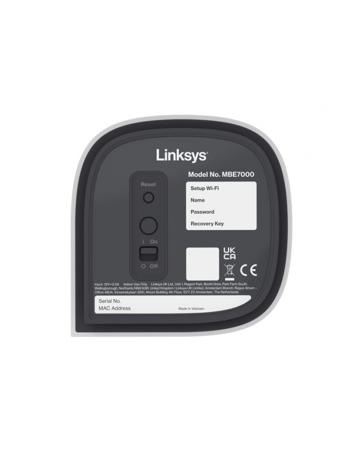 System Mesh LINKSYS MBE7001-KE Tri-Band Mesh WiFi 7 1-pack główny