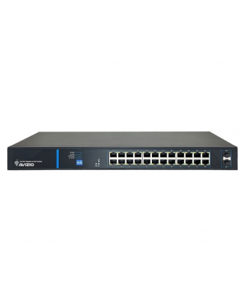 AVIZIO SWITCH NIEZARZĄDZALNY 24 PORTY RJ45 POE 1GB/S + 2 PORTY SFP UPLINK 1GB/S (BUDŻET MOCY 250W)