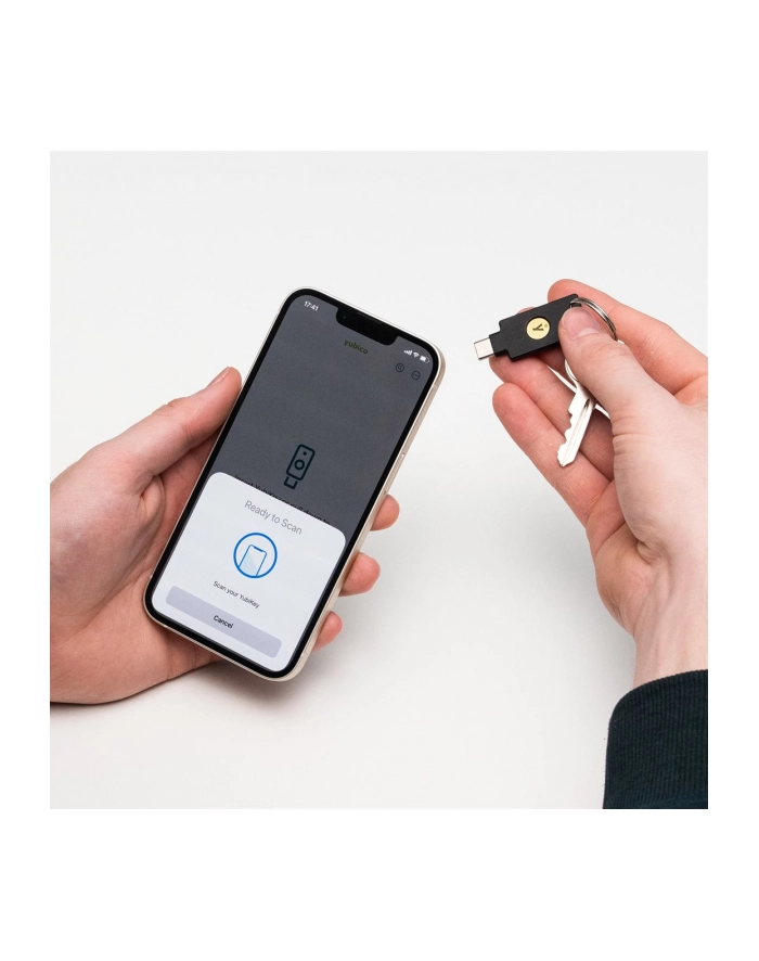 no name Klucz Sprzętowy Yubico Security Key C NFC by Yubico (USB-C) główny
