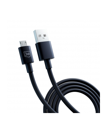 3mk pczerwonyection Kabel USB A do Micro - 3mk Hyper Cable A to Micro 1.2m 5V 2,4A Czarny
