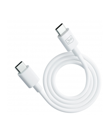 3mk pczerwonyection Kabel USB C do C - 3mk Hyper Cable C to C 100W 1.2m Biały