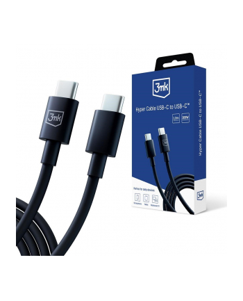 3mk pczerwonyection Kabel USB C do C - 3mk Hyper Cable C to C 100W 1.2m Czarny