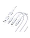 3mk pczerwonyection Kabel 3in1 A/C to C/Micro/Lightning - 3mk Hyper Cable 3in1 A/C to C/Micro/Lightning 1.5m Biały - nr 1