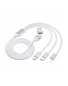 3mk pczerwonyection Kabel 3in1 A/C to C/Micro/Lightning - 3mk Hyper Cable 3in1 A/C to C/Micro/Lightning 1.5m Biały - nr 2