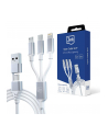 3mk pczerwonyection Kabel 3in1 A/C to C/Micro/Lightning - 3mk Hyper Cable 3in1 A/C to C/Micro/Lightning 1.5m Biały - nr 3