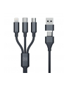 3mk pczerwonyection Kabel 3in1 A/C to C/Micro/Lightning - 3mk Hyper Cable 3in1 A/C to C/Micro/Lightning 1.5m Czarny - nr 3