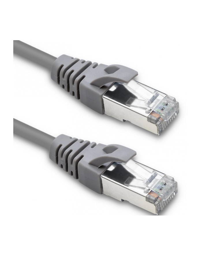 Kabel Patchcord Qoltec FTP | CAT5e | 2 x RJ-45 | 1m główny