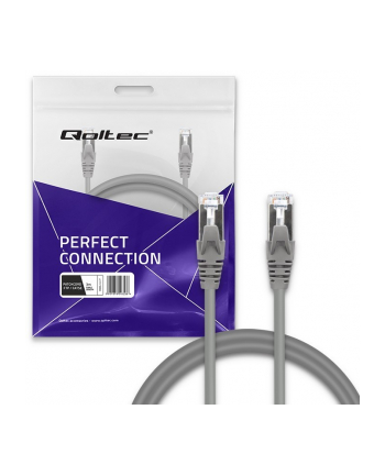 Kabel Patchcord Qoltec FTP | CAT5e | 2 x RJ-45 | 3m