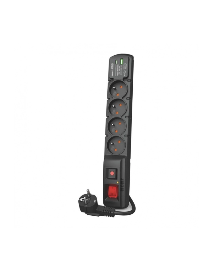 hsk data Listwa przeciwprzepięciowa Acar F4 USB A+C W2441 z szybką ładowarką 5m czarna główny
