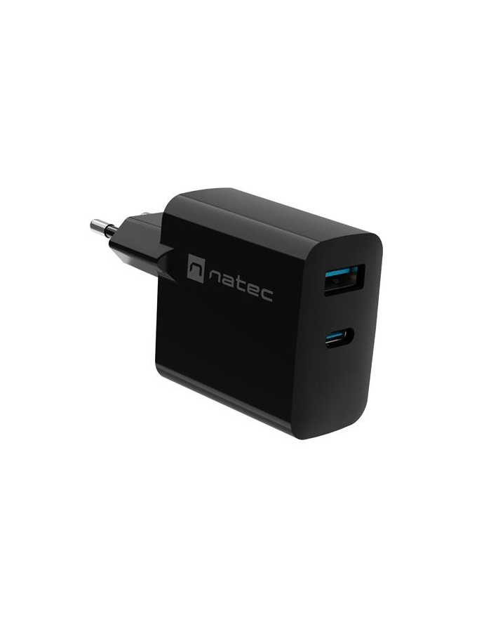 Ładowarka sieciowa Natec Ribera Gan 1x USB-A + 1x USB-C 45W czarna główny