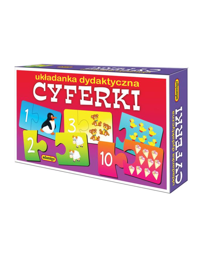 Cyferki - puzzlowa układanka dydaktyczna ADAMIGO główny