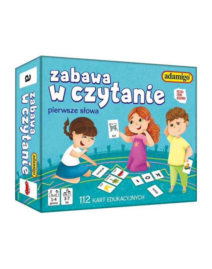 Zabawa w czytanie. Pierwsze słowa - karty ADAMIGO główny