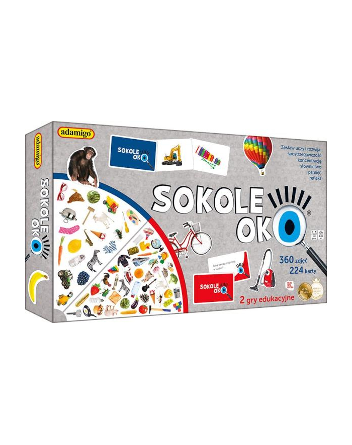 Sokole oko. Foto 2 gry edukacyjne ADAMIGO główny