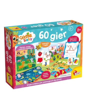 lisciani giochi Caczerwonyina baby 60 gier edukacyjnych dla dzieci 102877 LISCIANI