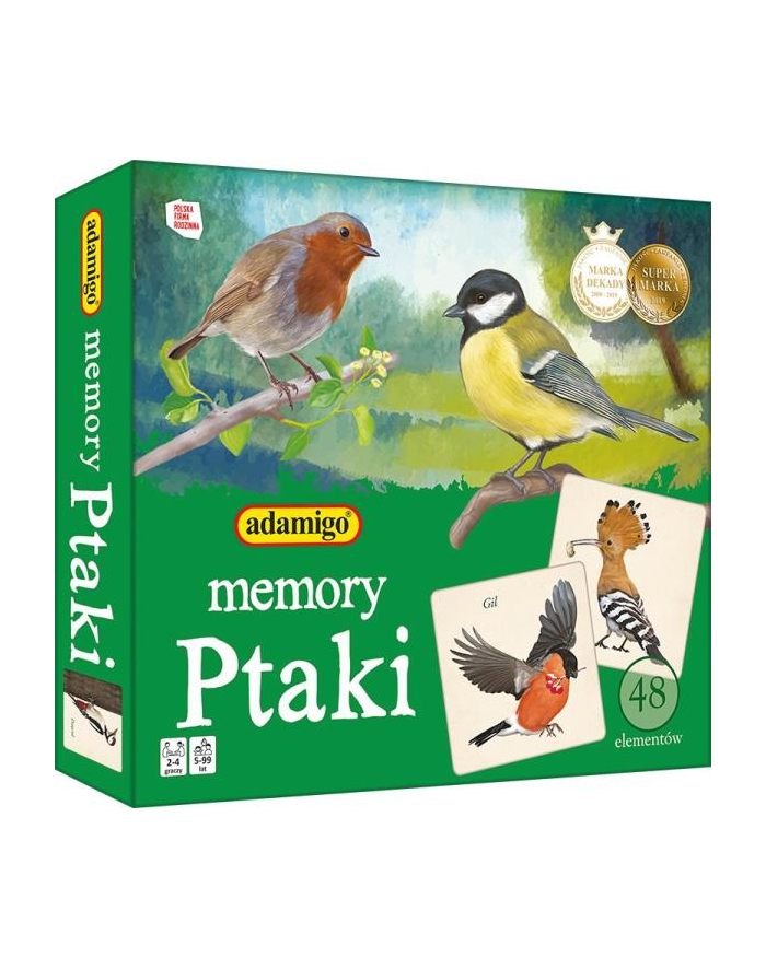 Memory Ptaki gra pamięciowa ADAMIGO główny