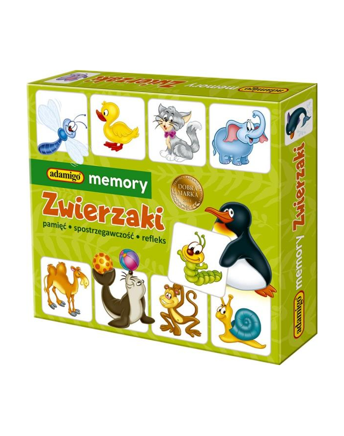 Memory Zwierzaki gra pamięciowa ADAMIGO główny