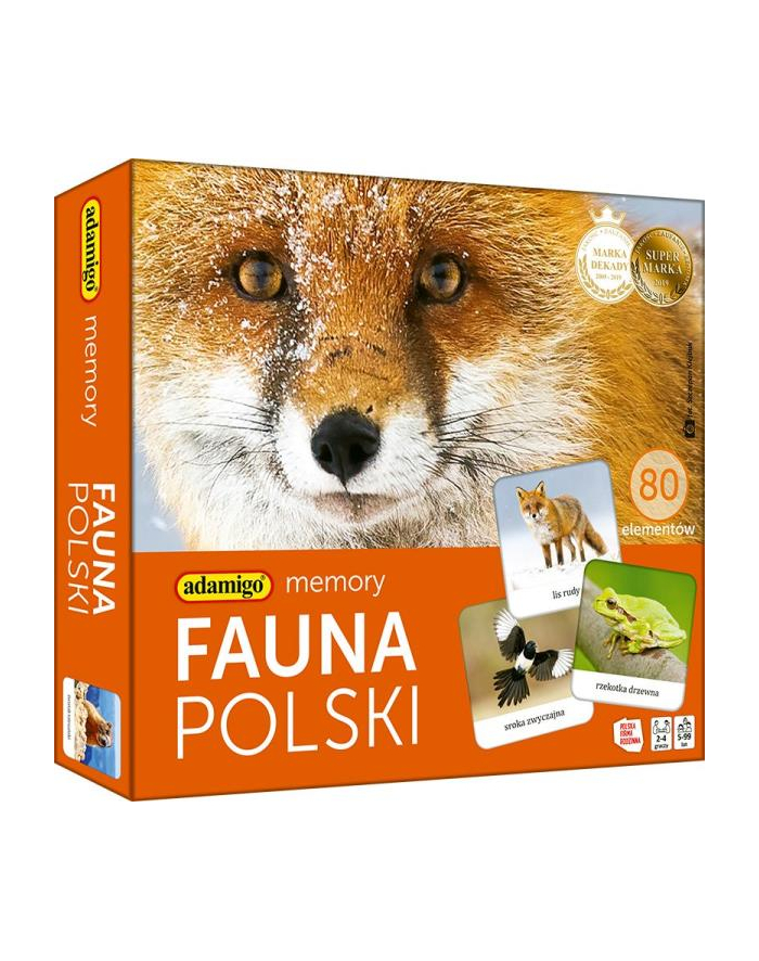 Memory Fauna Polski gra pamięciowa ADAMIGO główny