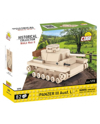 COBI 3090 Historical Collection WWII Panzer III AUSF.L 82 klocki