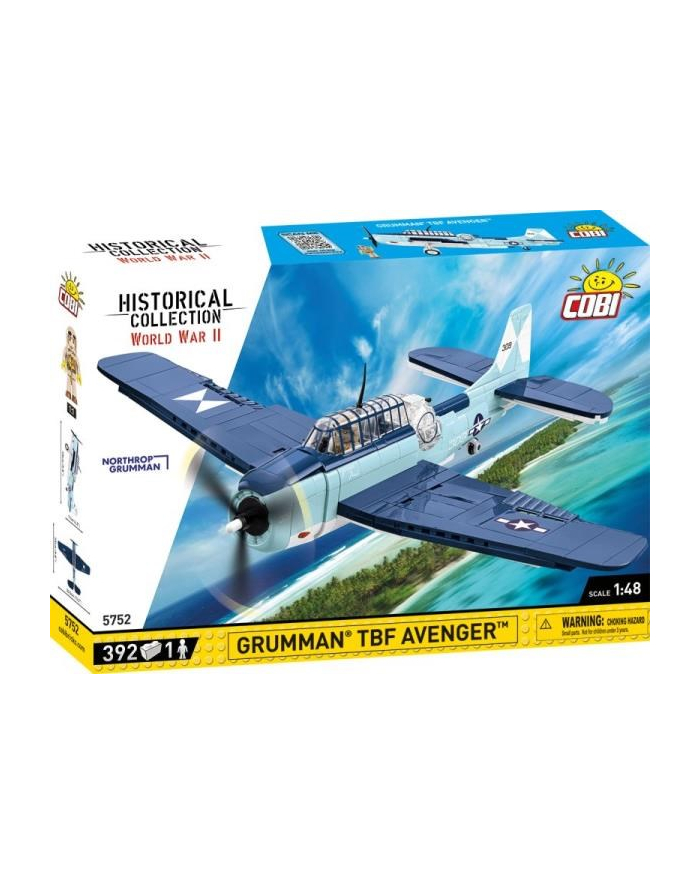 COBI 5752 Historical Collection WWII Grumman TBF Avenger 392 klocki główny