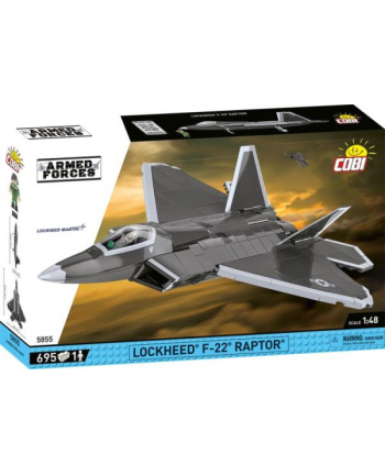 COBI 5855 Armed Forces Lockheed F-22 Raptor 695 klocków