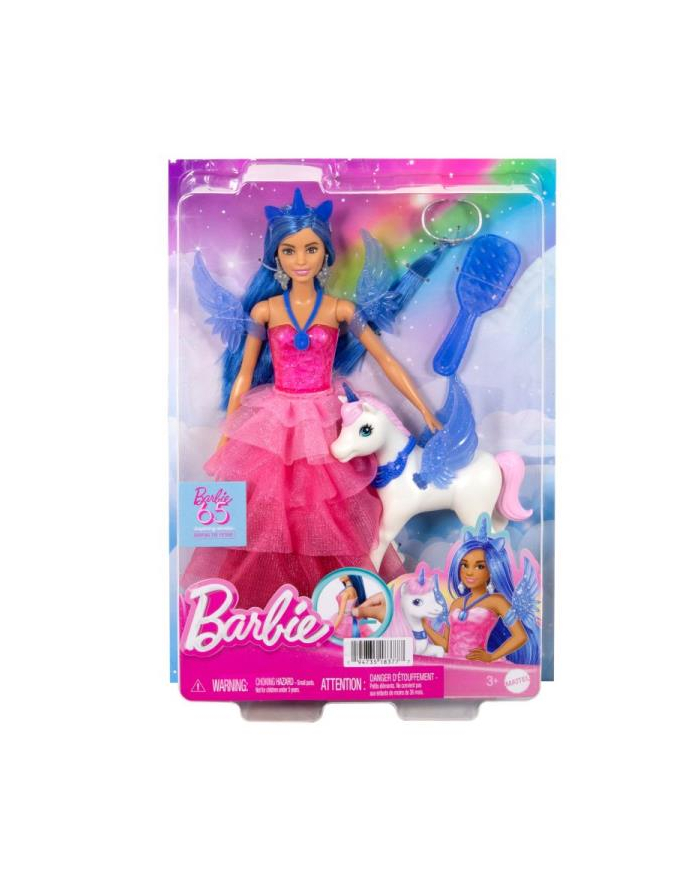 Barbie Sapphire Skrzydlaty jednorożec Lalka 65 rocznica HRR16 MATTEL główny