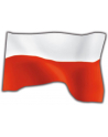 Flaga Polski 70 x 112 cm KUKURYKU - nr 1