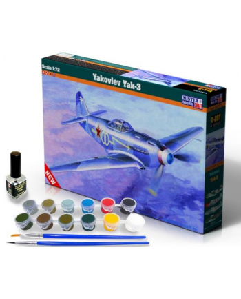 olymp aircraft Model samolotu do sklejania Yakovlev Yak-3 1:72 + farby i klej