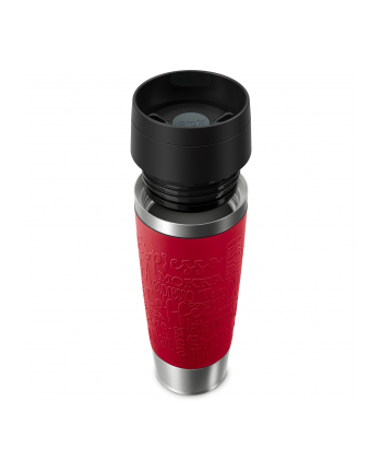 Emsa TRAVEL MUG Classic Grande thermal mug (dark red/stainless steel, 0.5 liters)