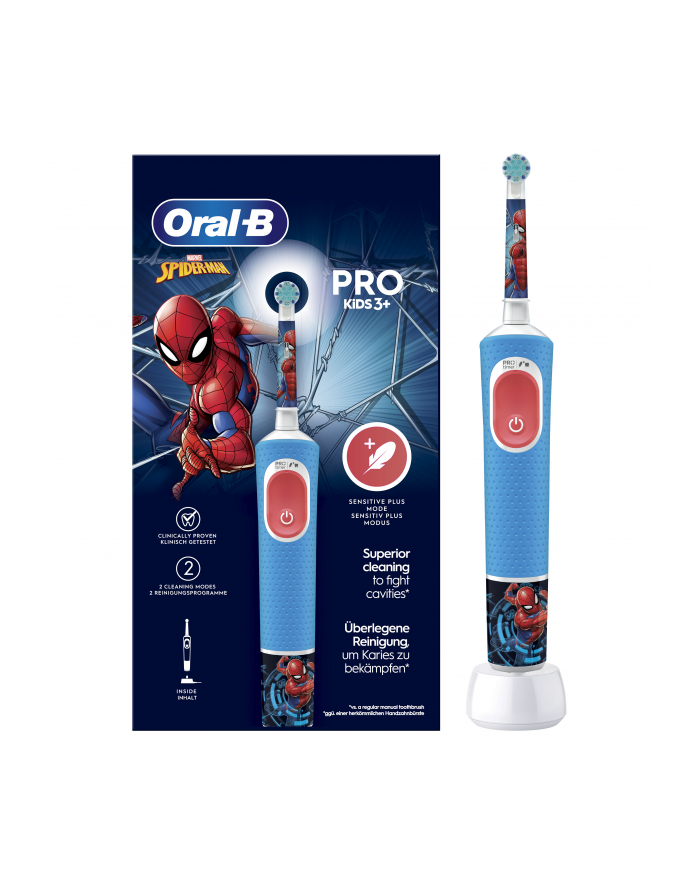 Braun Oral-B Vitality Pro 103 Kids Spiderman, electric toothbrush (blue/Kolor: BIAŁY) główny