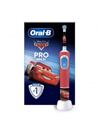 Braun Oral-B Vitality Pro 103 Kids Cars, Electric Toothbrush (red/Kolor: BIAŁY)