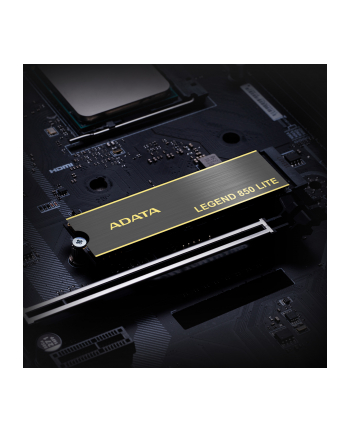 ADATA LEGEND 850 LITE 500GB, SSD (dark grey/gold, PCIe 4.0 x4, NVMe 1.4, M.2 2280)