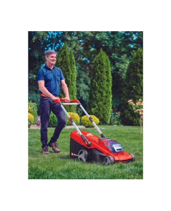 Einhell Professional cordless lawnmower RASARRO 36/42, 36Volt (2x18V) (red/Kolor: CZARNY, 2x Li-ion battery 5.2Ah)