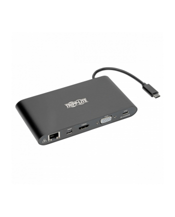 eaton Stacja dokująca USB-C, podwójny wyświetlacz 4K HDMI/mDP, VGA, USB 3.2 Gen 1, koncentrator USB-A/C, GbE, karta pamięci, ładowanie PD 100 W