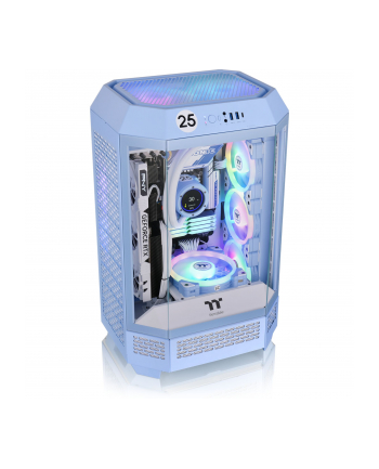 Thermaltake The Tower 300, tower case (light blue, tempered glass)