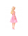 Mattel Barbie Signature The Movie - Margot Robbie as a Barbie doll from the movie in a pink and Kolor: BIAŁY check dress, toy figure - nr 10