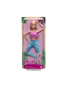 Mattel Barbie Made to Move with pink sports top and blue yoga pants doll - nr 13