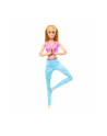 Mattel Barbie Made to Move with pink sports top and blue yoga pants doll - nr 7