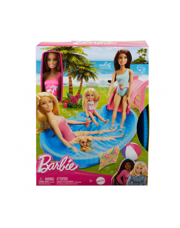 Mattel Barbie pool with doll główny