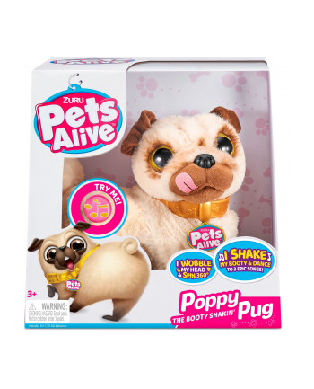 ZURU Pets Alive Booty Shaking Pups - Pug, cuddly toy