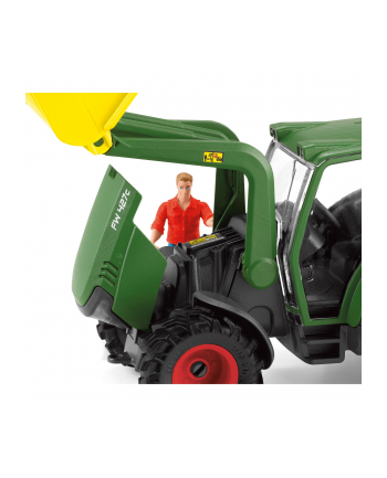 Schleich Farm World tractor with trailer, toy vehicle